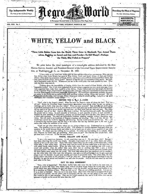 Front page, March 26, 1927