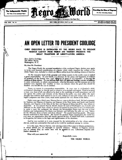 Front page, May 14, 1927