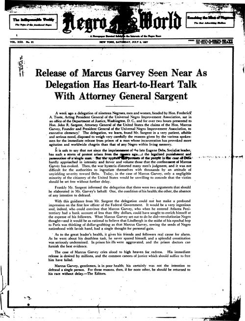Front page, July 2, 1927