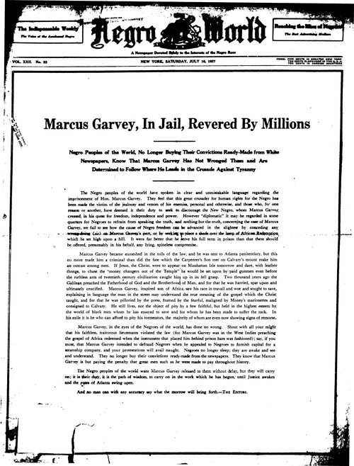 Front page, July 16, 1927