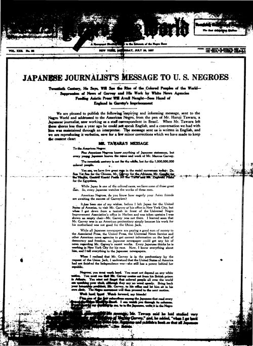 Front page, July 30, 1927