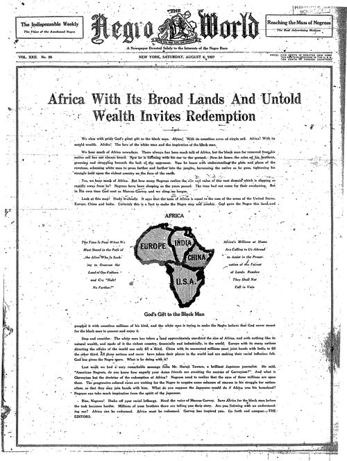 Front page, August 6, 1927