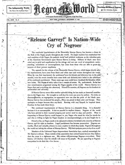 Front page, September 17, 1927