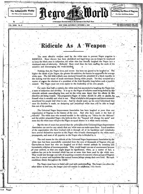 Front page, October 1, 1927