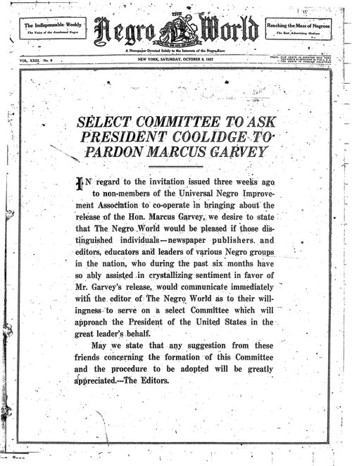 Front page, October 8, 1927