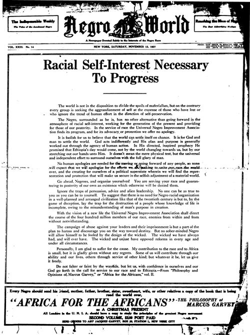 Front page, November 12, 1927