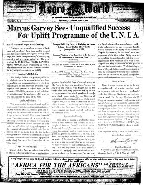 Front page, April 7, 1928