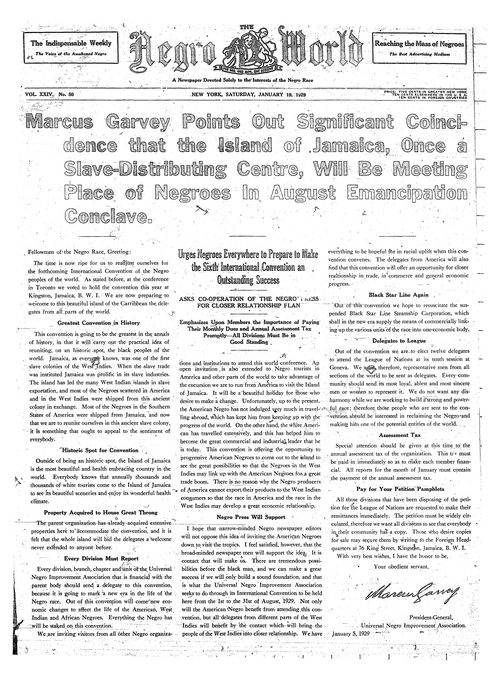 Front page, January 19, 1929