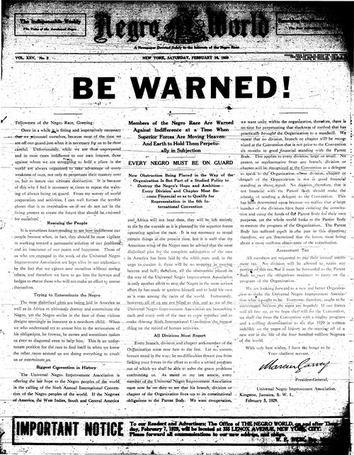 Front page, February 16, 1929