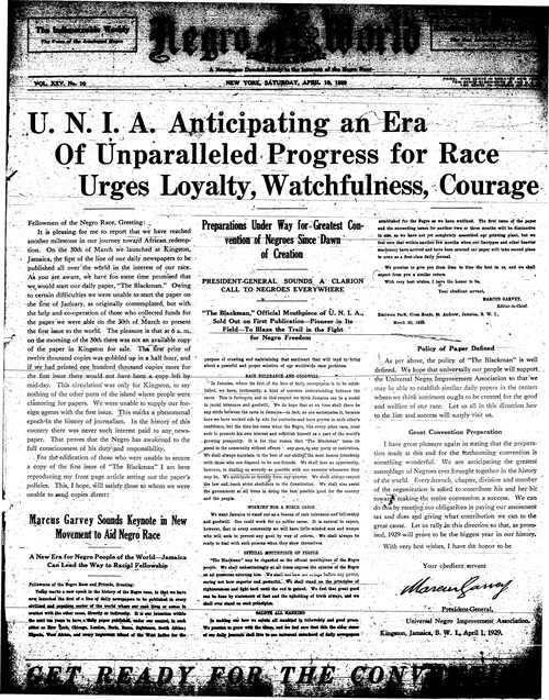 Front page, April 13, 1929