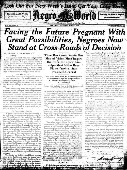 Front page, June 8, 1929