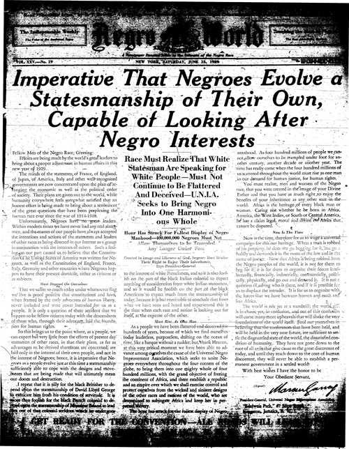 Front page, June 15, 1929