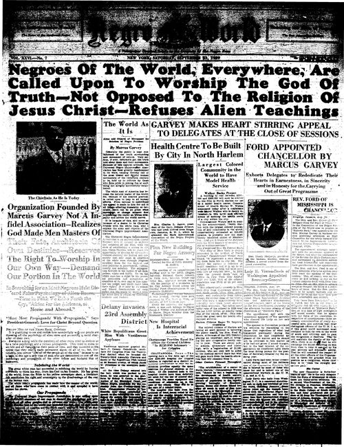 Front page, September 21, 1929