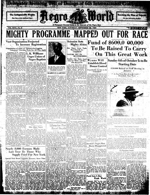 Front page, September 28, 1929
