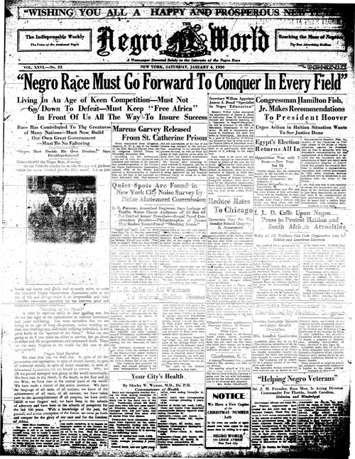 Front page, January 4, 1930