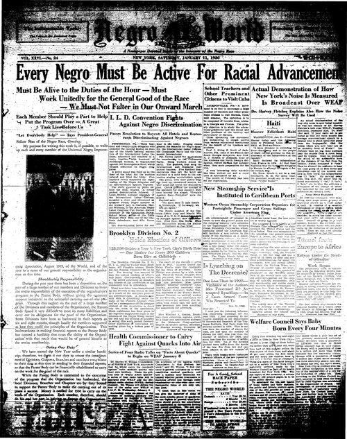 Front page, January 11, 1930