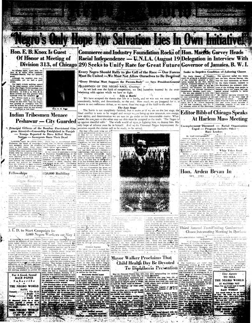 Front page, May 3, 1930