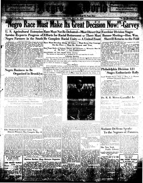 Front page, May 10, 1930