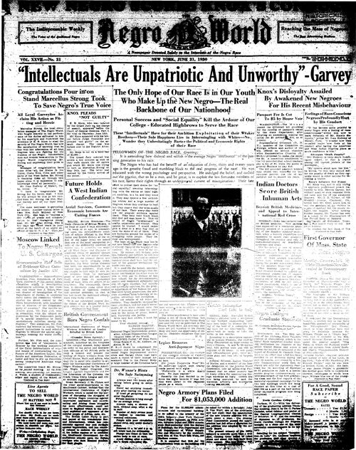 Front page, June 21, 1930
