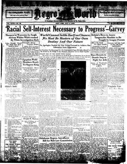 Front page, July 5, 1930
