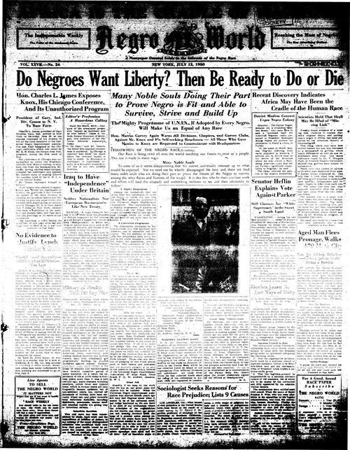 Front page, July 12, 1930