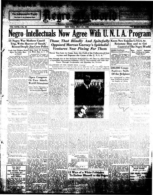 Front page, July 19, 1930