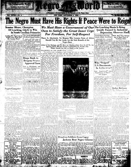 Front page, September 6, 1930