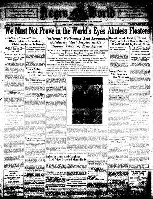 Front page, September 13, 1930
