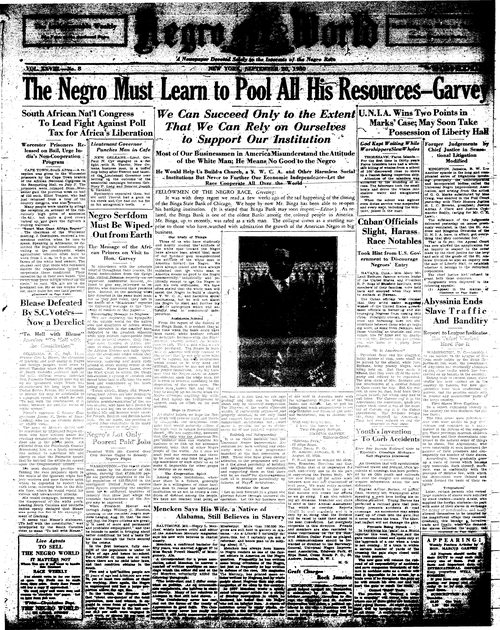 Front page, September 20, 1930