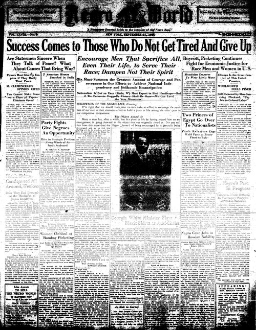 Front page, September 27, 1930