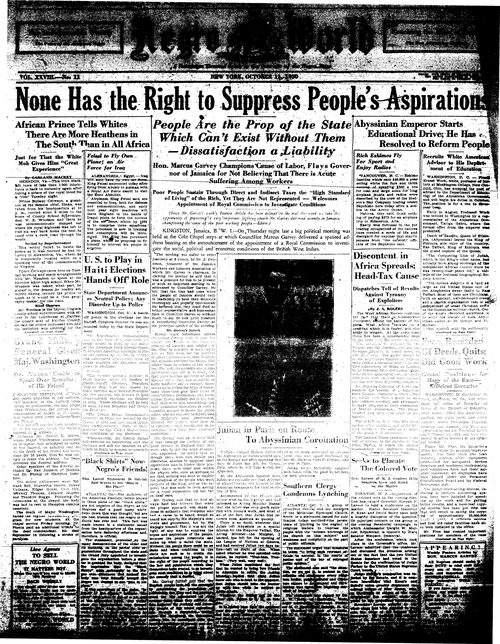 Front page, October 11, 1930