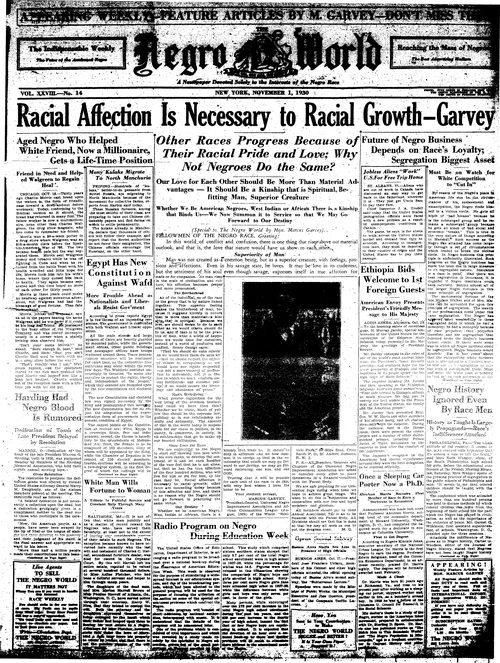 Front page, November 1, 1930