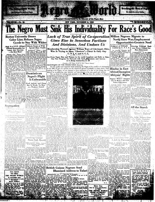 Front page, November 8, 1930