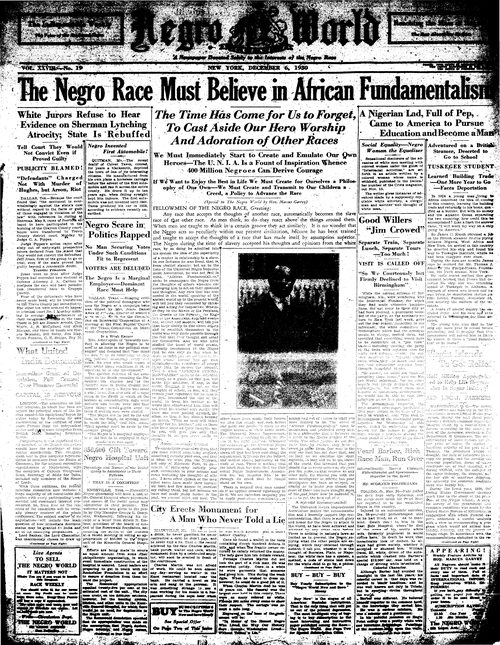 Front page, December 6, 1930