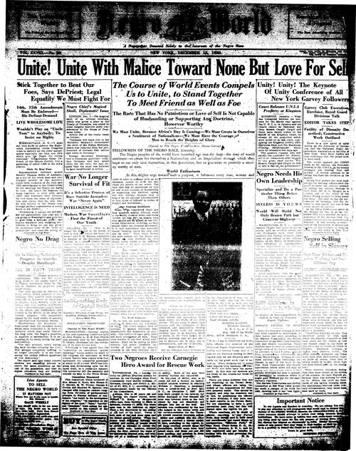 Front page, December 13, 1930