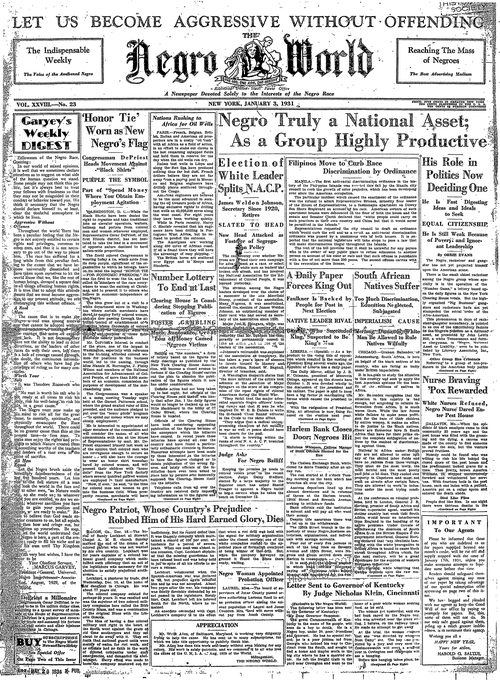 Front page, January 3, 1931