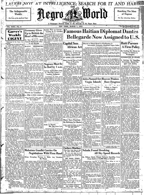 Front page, March 7, 1931
