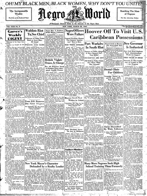 Front page, March 28, 1931
