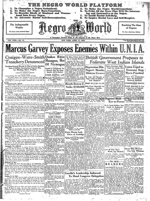 Front page, April 11, 1931