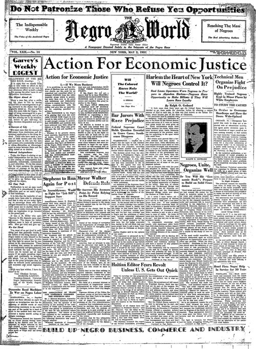 Front page, May 2, 1931