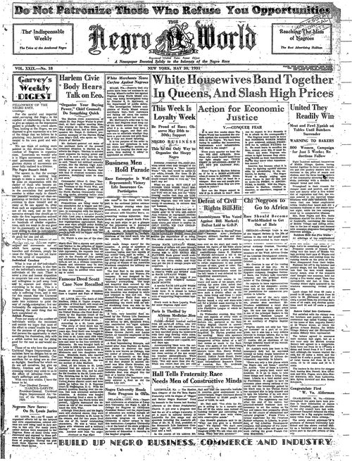 Front page, May 30, 1931
