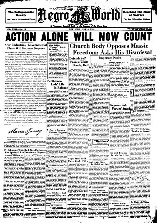 Front page, June 4, 1932